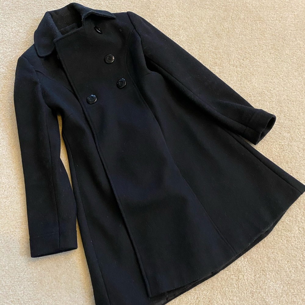 Via Black Wool Jacket in 2P